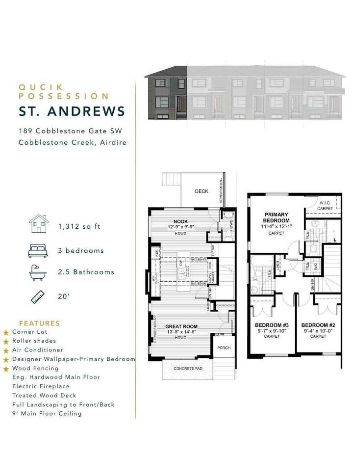 Property Photo: 189 Cobblestone Gate SW AB T4B 5V9