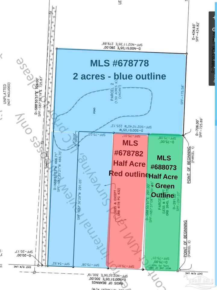 Property Photo:  1164 Pearson Rd Lot 3  FL 32583 