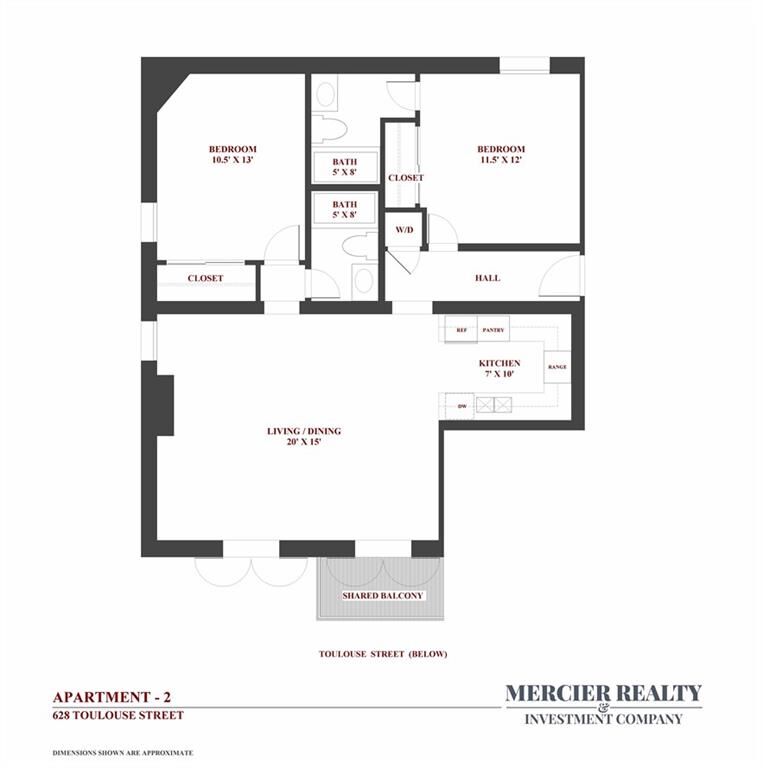 Property Photo:  628 Toulouse Street 2  LA 70130 