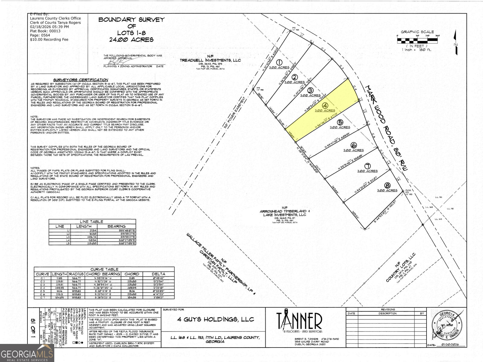 Property Photo:  0 Mark Wood Rd. Lot 4  GA 31019 
