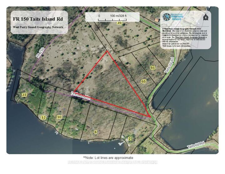 Property Photo:  0-150 Tait's Island Road  ON P2A 0B4 