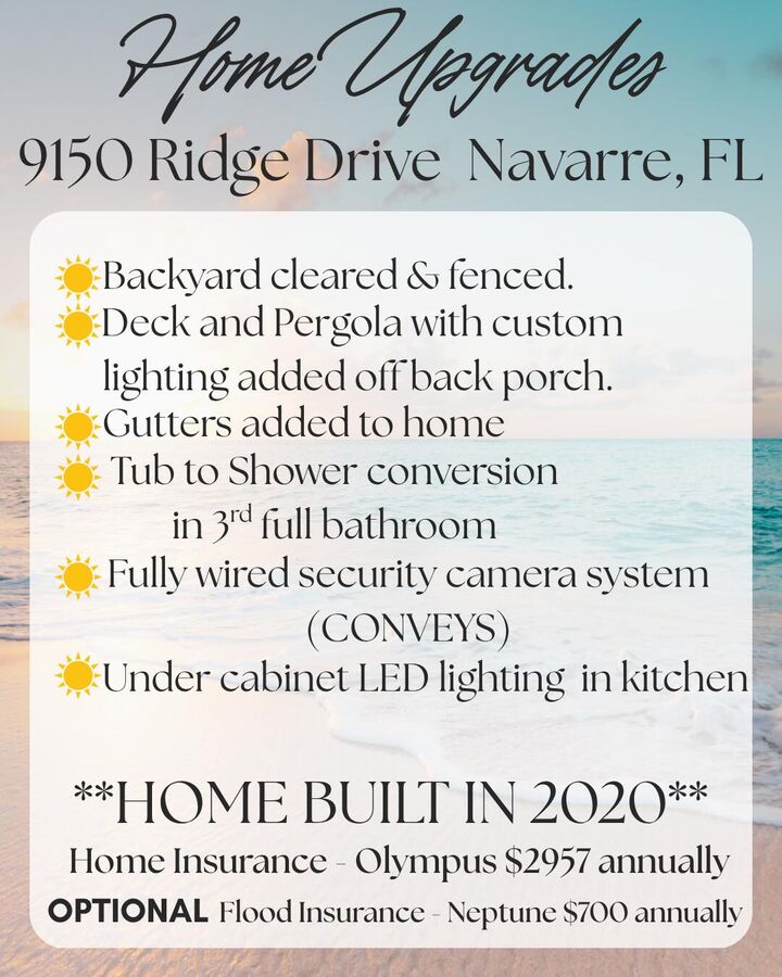 Property Photo:  9150 Ridge Drive  FL 32566 