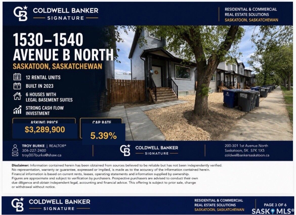 Property Photo:  1530 B Avenue N  SK S7L 1H1 