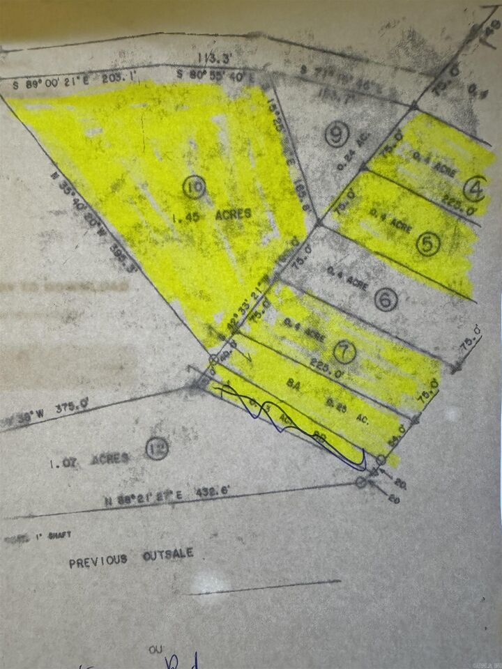 Property Photo: Lots4,5,7,8A,10 Evans Road AR 72040