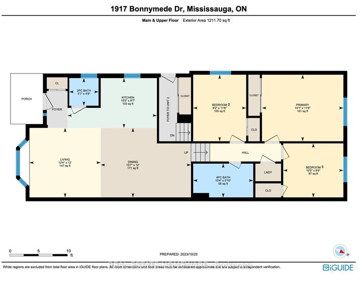 Property Photo: 1917 Bonnymede Drive Main ON L5J 1E2