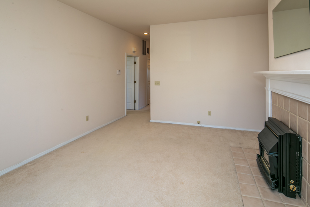 Property Photo: Living room toward hall of lower unit 2807 2809 Eldridge Ave  WA 98225 