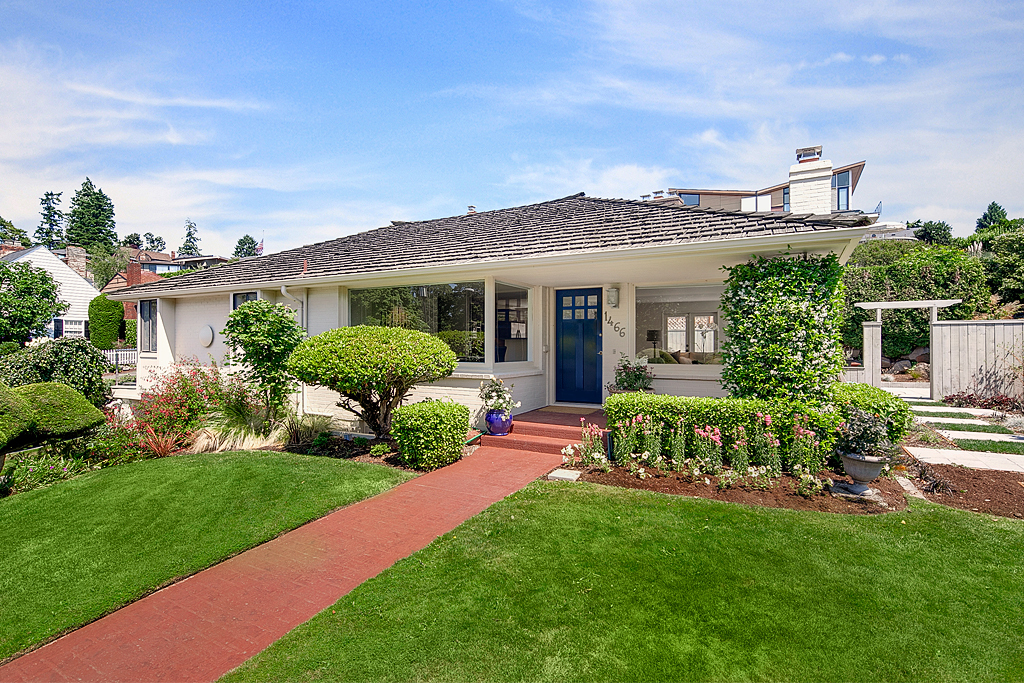 Property Photo: Front and entry 1466 Magnolia Blvd W  WA 98199 