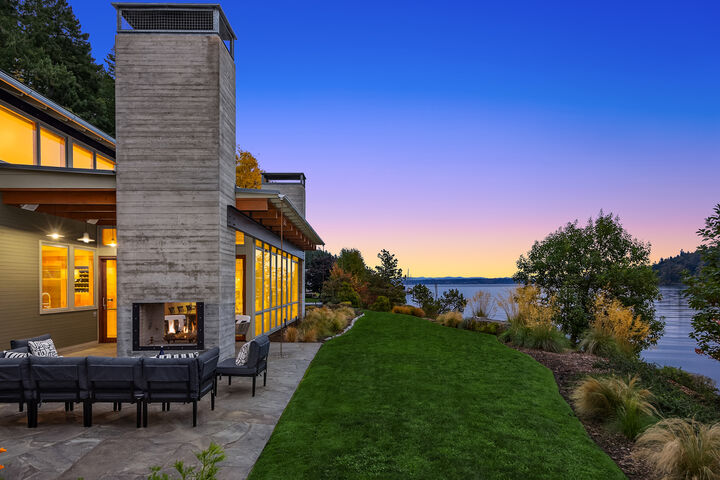 Property Photo: Waterfront Masterpiece 10403 NE Seaborn Road WA 98110