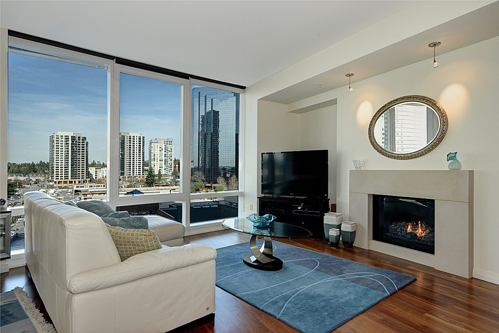 Property Photo: Living room 500 106th Ave NE 1203 WA 98004