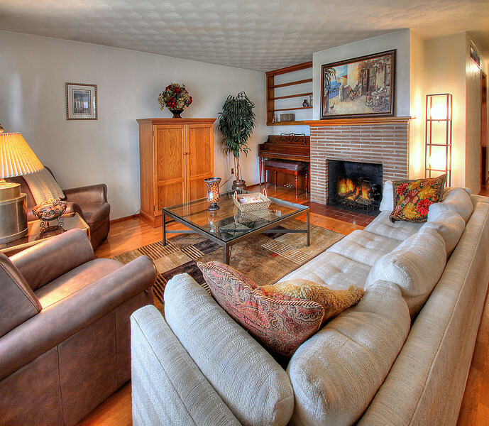 Property Photo: Living room with fireplace 2625 N Shirley St  WA 98407 