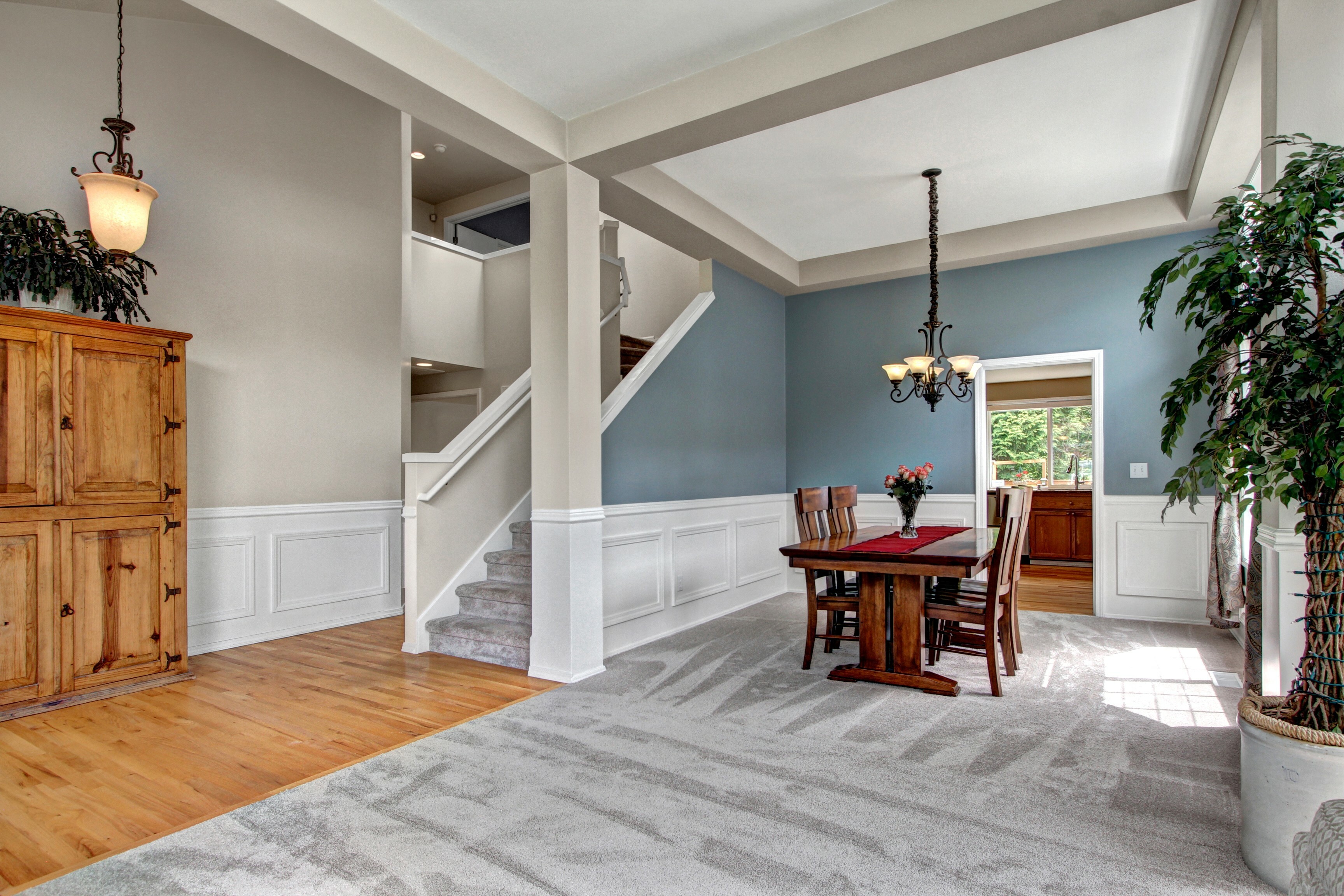 Property Photo: Living room and dining room 14827 61st Dr SE  WA 98296 